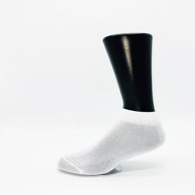 China Sporty Solid White Polyester No Show Plain Empty Tube Socks for sale