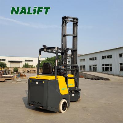 China New Hotels Lifting Equipment 3000kg Full Electric Forklift AC Battery Articulated Lifter for sale