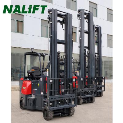 China Hotels 2 Ton Electric Pallet Forklift 2000kg Battery Hydraulic Pallet Driver Trailer for sale