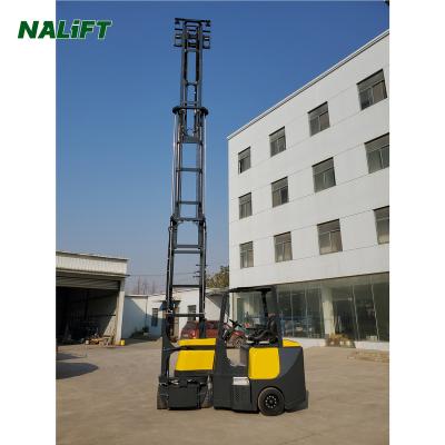 China Hotels 2.5 Ton Articulated Reach Loader Electric Forklift With 5m Lifting Height 6m for sale