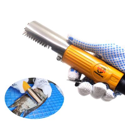 China WL-2560 Automatic Pneumatic Seafood Scaler Seafood Air Fishing Scaler Fish Scale Remover Powerful Skin Razor Scraper for sale