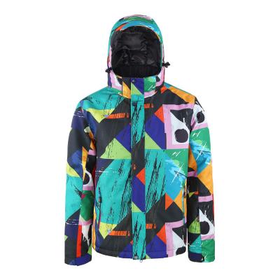 China Custom Made Men Plus Size Seam Seal Windproof Ski Snow Wear Insulated Outdoor Insulated Waterproof Jacket for sale