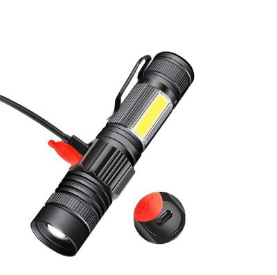 China Handheld/Superb Powerful Magnetic Tactical Led COB Mini Rechargeable Bright/Waterproof/Buzz Flashlight Factory Sell Various for sale