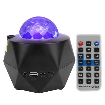 China No New 2022 Battery RGB Modern Star Moon Projector 3D Starry Lamp Led Night Lights Speaker For Kids Baby Children for sale