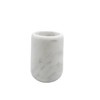 China Viable marble tumbler Olivia shape tooth cup hotel and home accessories mouthwash cup bath rinsing cup simple style for sale