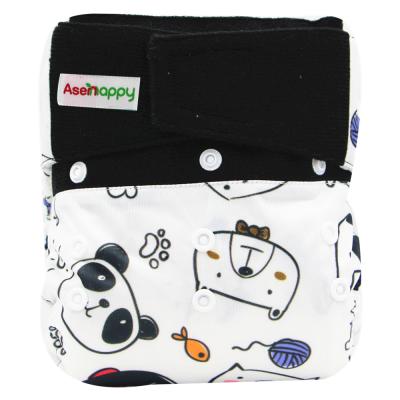 China Wholesale Printed Asenappy Baby Crochet And Loop Or Cloth Diaper Cover for sale