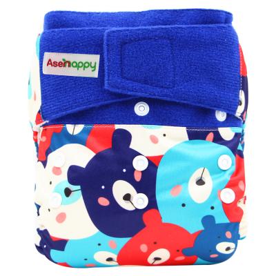 China Printed Asenappy AI2 Softe Fleece Crochet Loop Baby Cloth Diaper One Size for sale