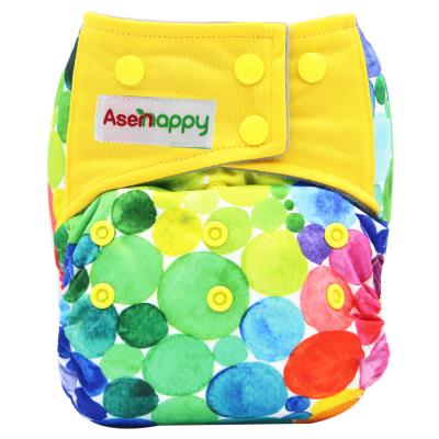 China Asenappy Pocket Printed Style All In One Size Washable Reusable Digital Setting Printing Digital Printed Cloth Diaper for sale