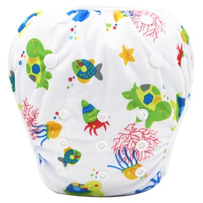 China New Arrival Leak Proof Waterproof Baby Diapers Printed Reusable Swim Diaper Swim Diaper for sale