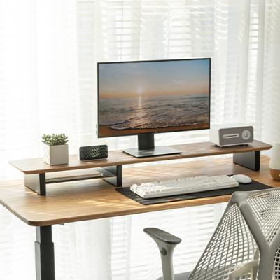 China Wooden Organizer Display Shelf STB-153 MDF Monitor Laptop Riser Stand Desk Stand for Office Home Management for sale