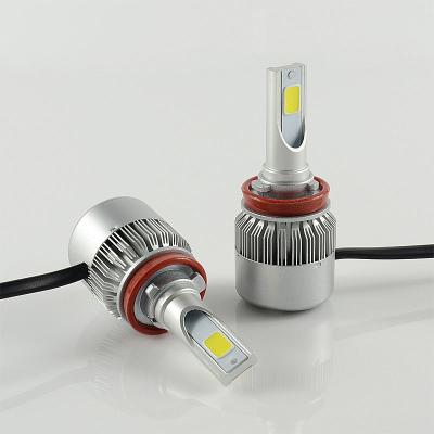 China Universal C6 6200 Lumen H4 LED Headlight Bulbs H7 Car LED Headlight NS Atmosphere Universal for sale