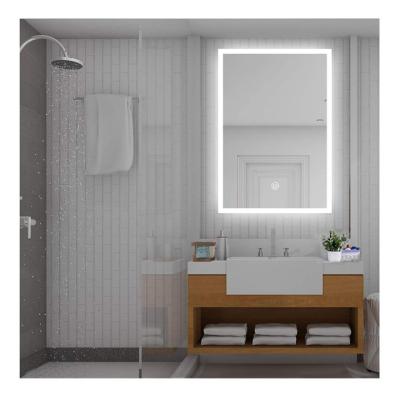 China Illuminated Touch Control Led bathroom design led bathroom mirror fashion bathroom defogg mirror for sale