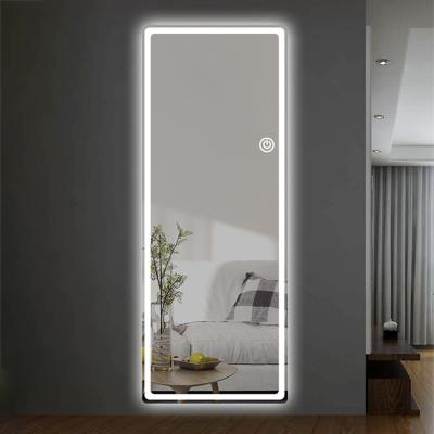 China Illuminated Designer Custom Bathroom Vanity Square Rectangle Led Backlit Bathroom smart Mirror Led Light for sale