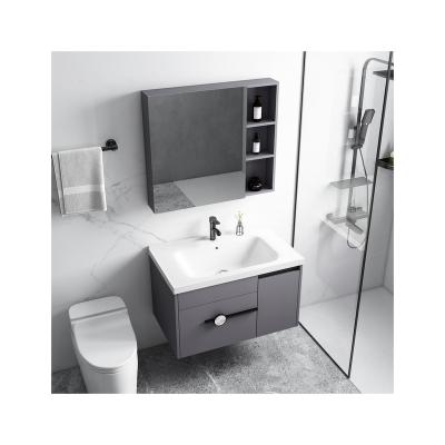 China Environmental Friendly Factory Hot Sales Luxury Stainless Steel Wall Mounted Bathroom Cabinet With Basin for sale