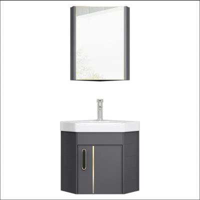 China Modern Modern hot selling rock slab sink custom cabinet with LED lights mirror bathroom tripod for hotel home bathroom furniture for sale