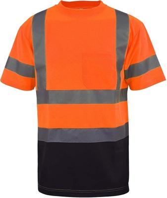 China High Construction High Traffic Safety Guard Visibility Strength Reflective T-Shirt for sale