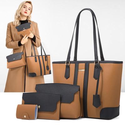 China Fashion New Product Recommendation Trend Large Capacity Messenger Mother Bag 4 Pieces Set Women's Bags for sale