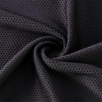 China Net Stretch 100 Polyester Sportswear Ball Clothing Fabric Moisture Absorption Sweat Shrinkage And Breathable Mesh Fabric for sale