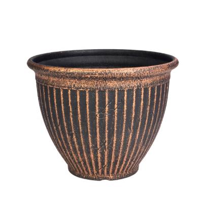 China Modern Cheap High Quality Planter Pot Bronze Effect Planter Flower Pot for sale