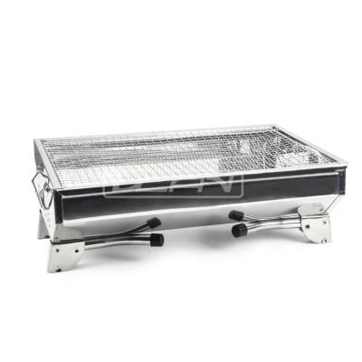 China Height Adjustable Stainless Steel Grill BBQ Set Mini Charcoal Portable Folding BBQ Grill For Camping Use for sale