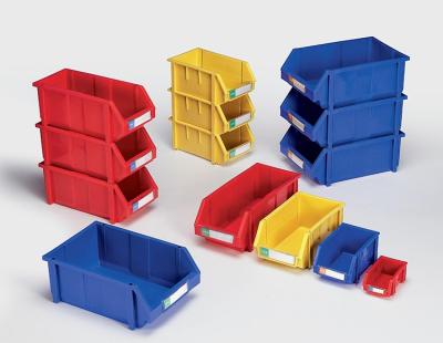 China Plastic Stackable Bins Stored Warehouse Parts Storage Bins Storage Boxes for sale