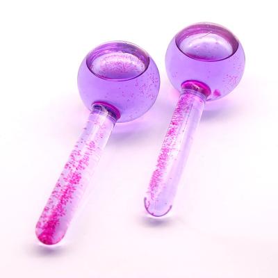 China Custom Anti-Puffiness 2PCS Ice Globes Beauty Tool Cooling Massage Roller Facial Ice Globes For Face for sale