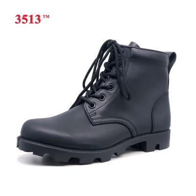 China Anti-Smell Black American Style Genuine Leather Military Tactical Boots Men Women for sale