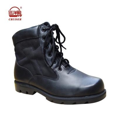 China Cheap Anti-smell black leather motocross boots and canvas riding boots military boots for men for sale