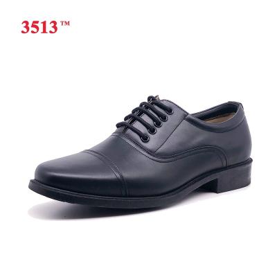 China Anti-Smell Black Military Police Stylish Shoes Leather Office Shoes Men for sale