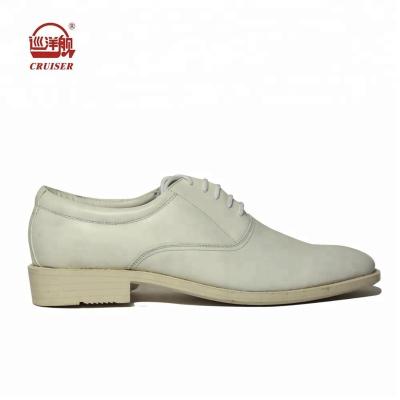 China High Quality Genuine White Leather Anti-odor Men's Simple Italian Shoes for sale