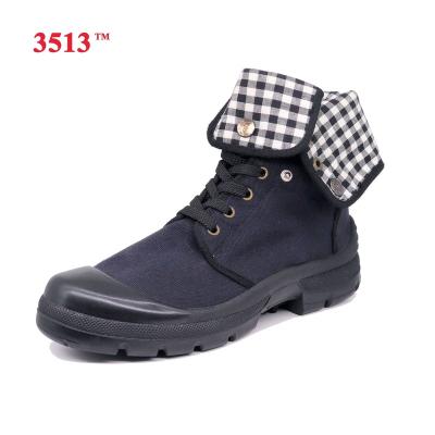 China Wholesale Army Military Safety Navy Blue Canvas Training Shoes Army Combat Boots for sale