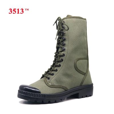 China Army Military Security Green Canvas Military Training Shoes Combat Boots Wholesale for sale