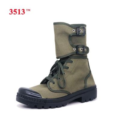 China Wholesale Cheap China Army Green Buckle Canvas TPR Training Shoes Military Men for sale