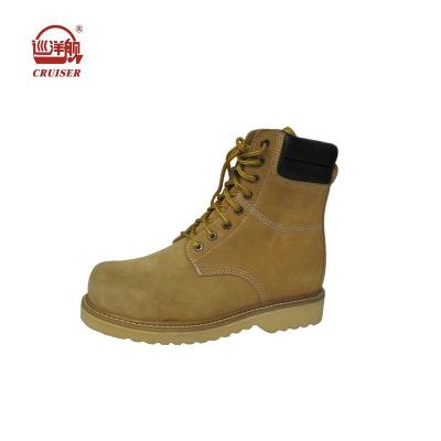 China Anti-odor brand leather safety shoes with steel toe for work for sale