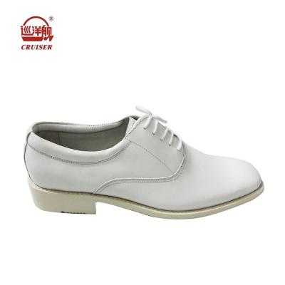 China Anti-odor navy men white leather formal casual shoes / genuine leather platform shoes for sale