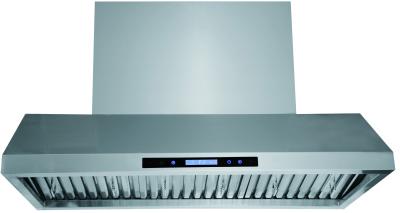 China Stainless steel range hood remote control with dimmable lights for sale