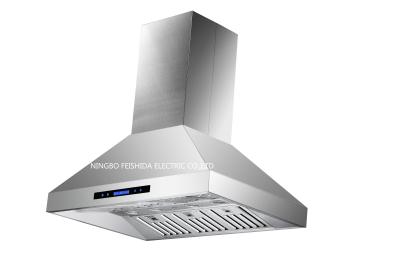 China 1000cfm Commercial Kitchen Hood  electronic switch Stainless Steel Baffle Filters for sale