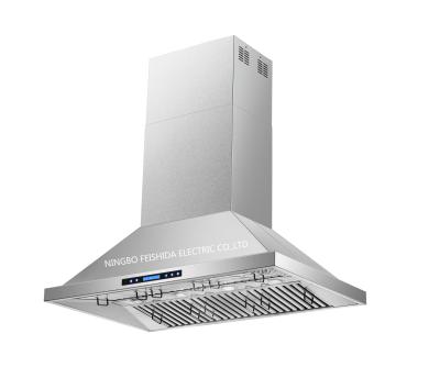 China BBQ Baffle Filter Range Hood gas stove 1680cfm Dual motors ETL for sale