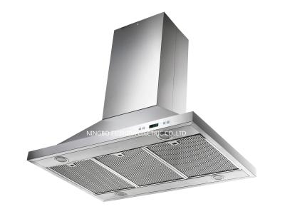 China Stainless steel Island Range Hood commercial powerful gas stove for sale