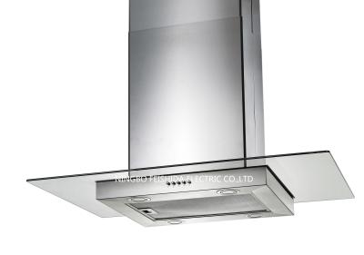 China Square glass European island range hood 36 inch Singel motor for sale