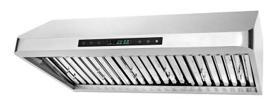 China Stainless Steel Under Cabinet cooker hood with 6 speed LCD ELECTONIC CONTROL PANEL for sale