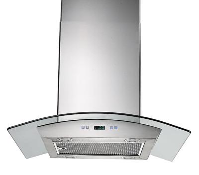 China American Style Stainless Steel Baffle Filter Stove Range Hood / gas range hood for sale