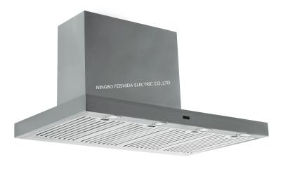 China 36 Inch baffle filter range hood classic box powerful gas stove electronis switch for sale