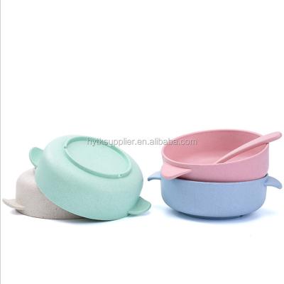 China Sustainable Portable Plastic Wheat Straw Rice Serving Bowl for sale