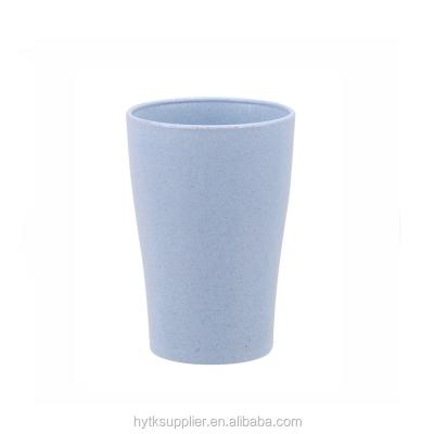 China Sustainable Biodegradable Water Cup , Plastic Tooth Glass , Toothbrush Holder Made From Wheat Straw for sale