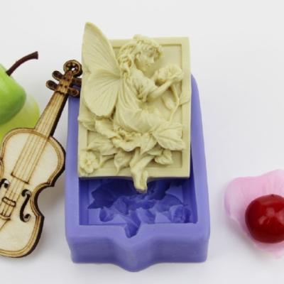 China Z-0223 DIY Mold Angel Shape Silicone Molds For Sustainable Baking Concrete for sale