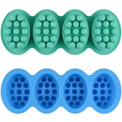 China Viable A-1600 DIY Massage Soap Silicone Bar Soap Making Molds For Baby Lux Soap Hand Made Candle Mold for sale