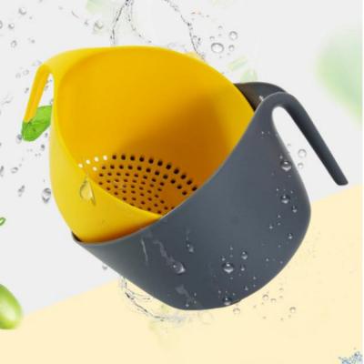 China Folding Amazon Sink Colanders of Fruit Vegetable Viable Plastic Bowl Sieve Nest Washing Kitchen Kitchen Sink Colanders for sale