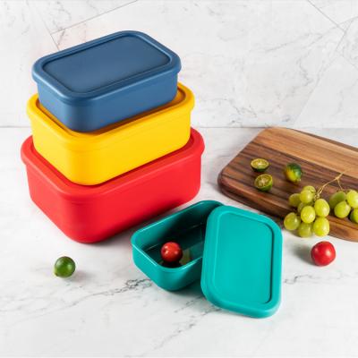 China Eco Friendly Freshness Preservation Food Containers Color Lunch Box With Lid for sale