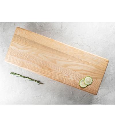 China Ash Wood Rectangle Cheese Serving Board Wooden Pizza Cutting Board Wooden Cutting Board Viable Natural Cutting Plates for Restaurant Home for sale